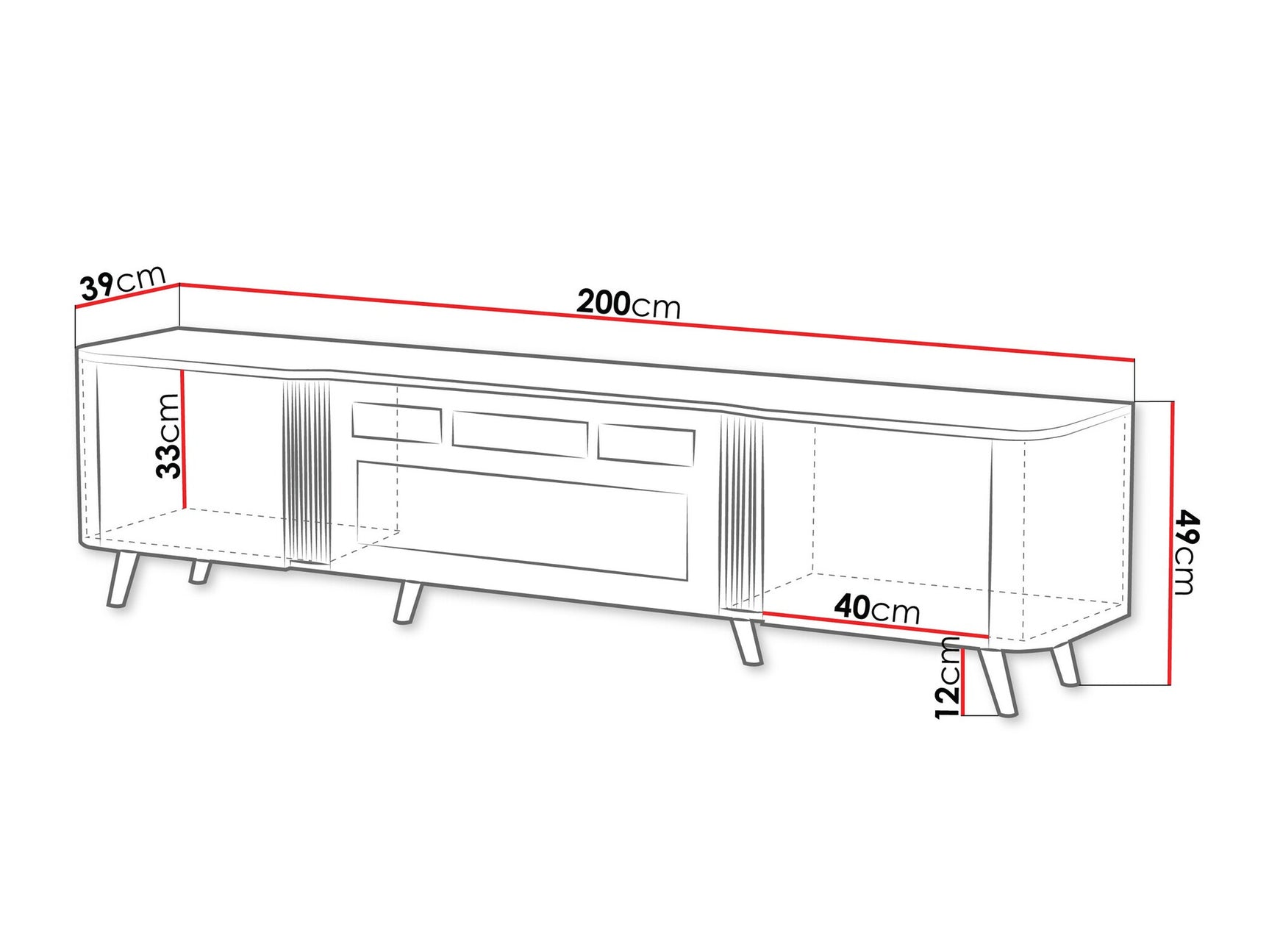 TV stand Charlotte 203