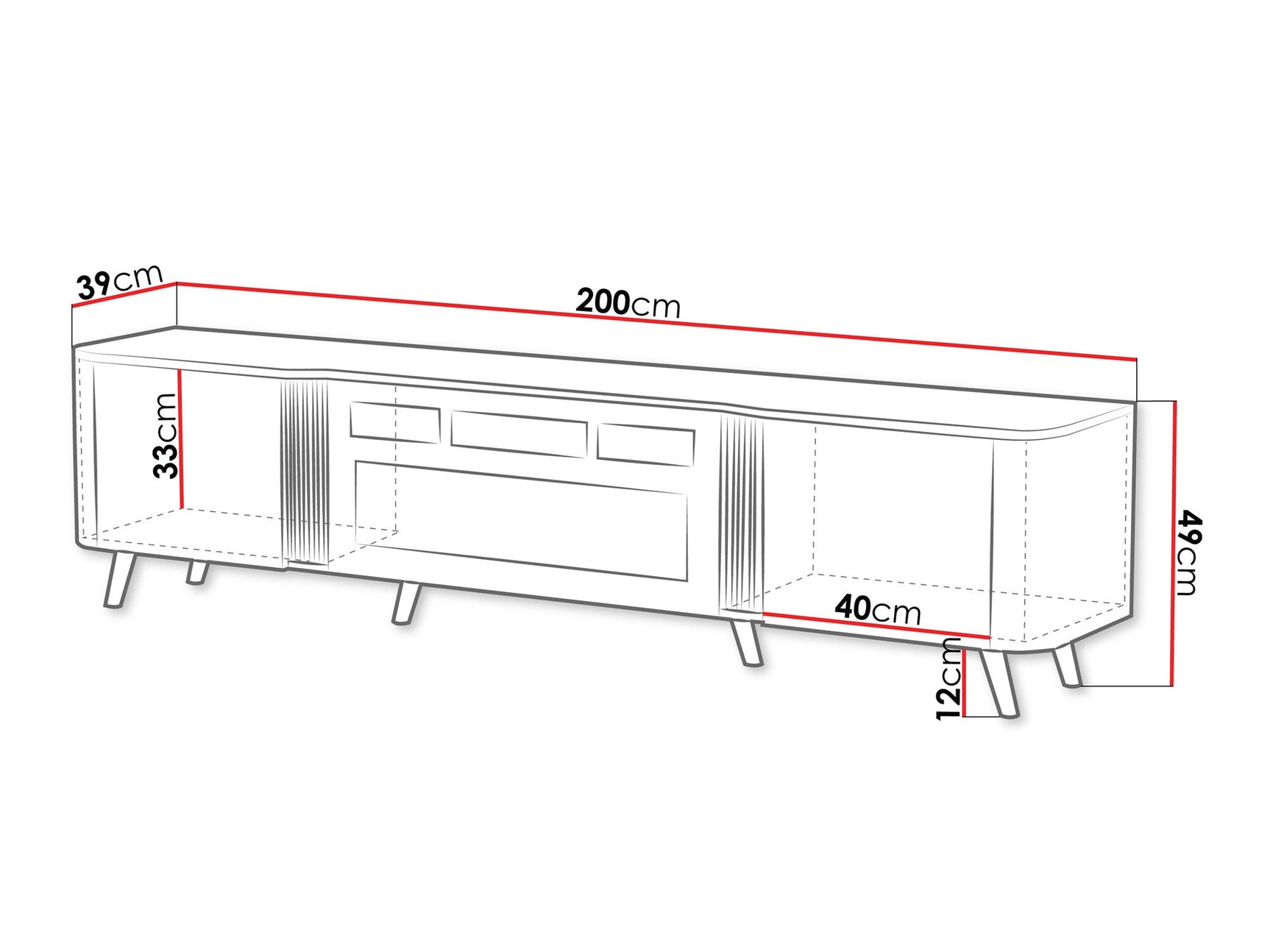 TV stand Charlotte 203