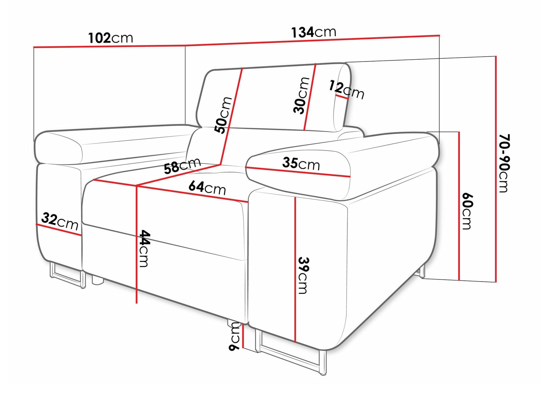 Lænestol Comfivo S106