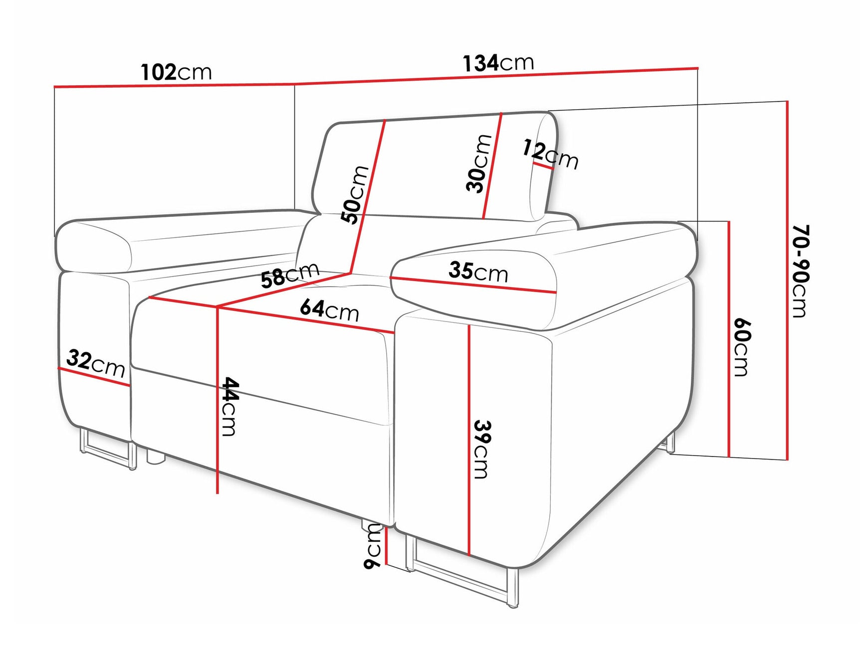 Lænestol Comfivo S106