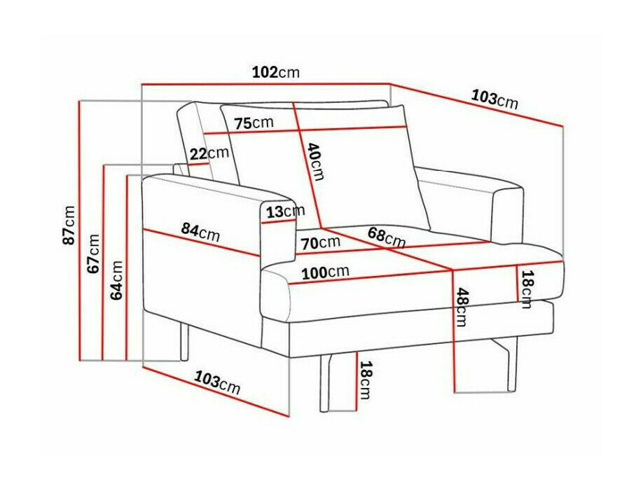 Lænestol Ophliva 102