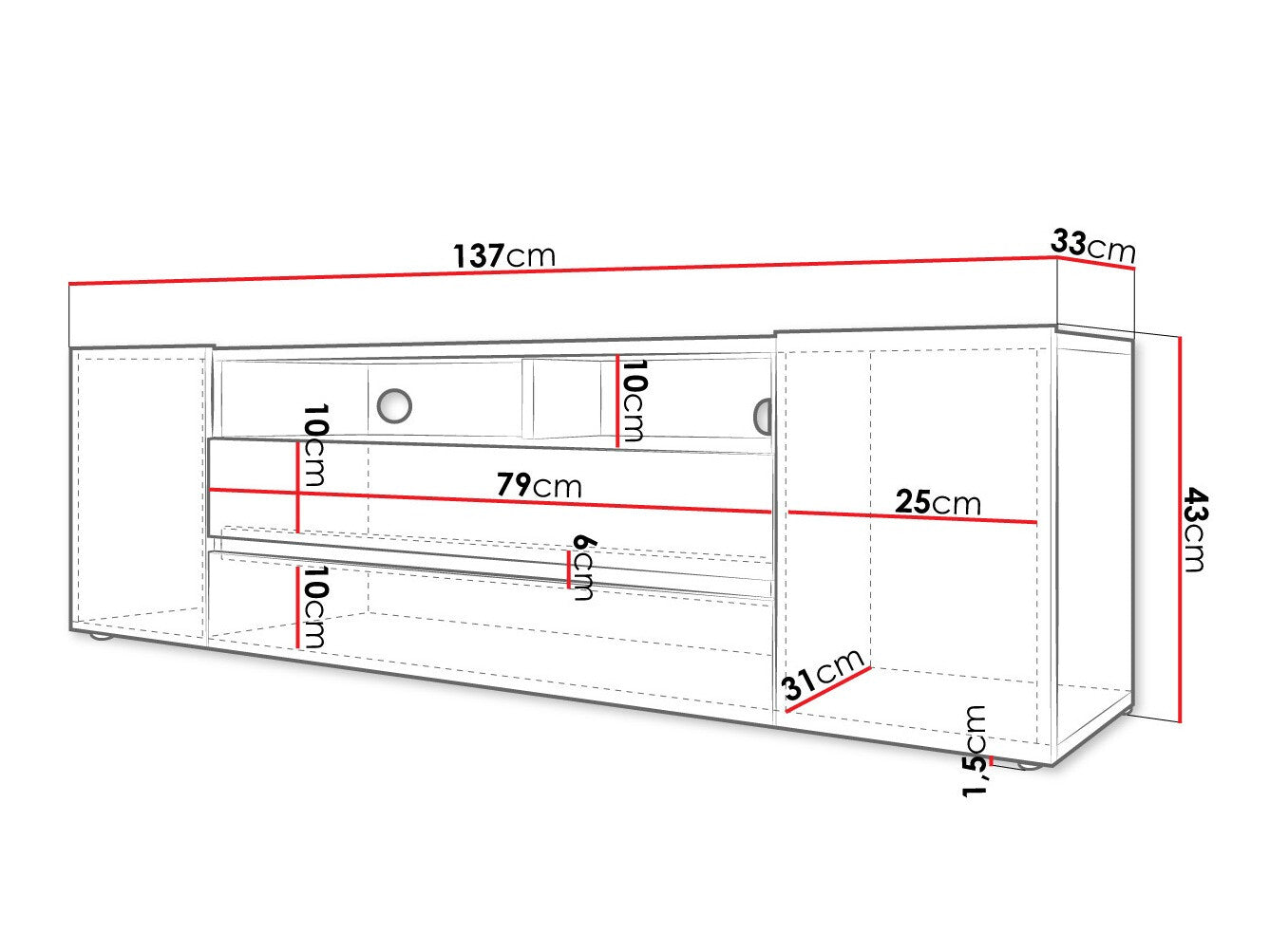 TV-bord Nashville 114