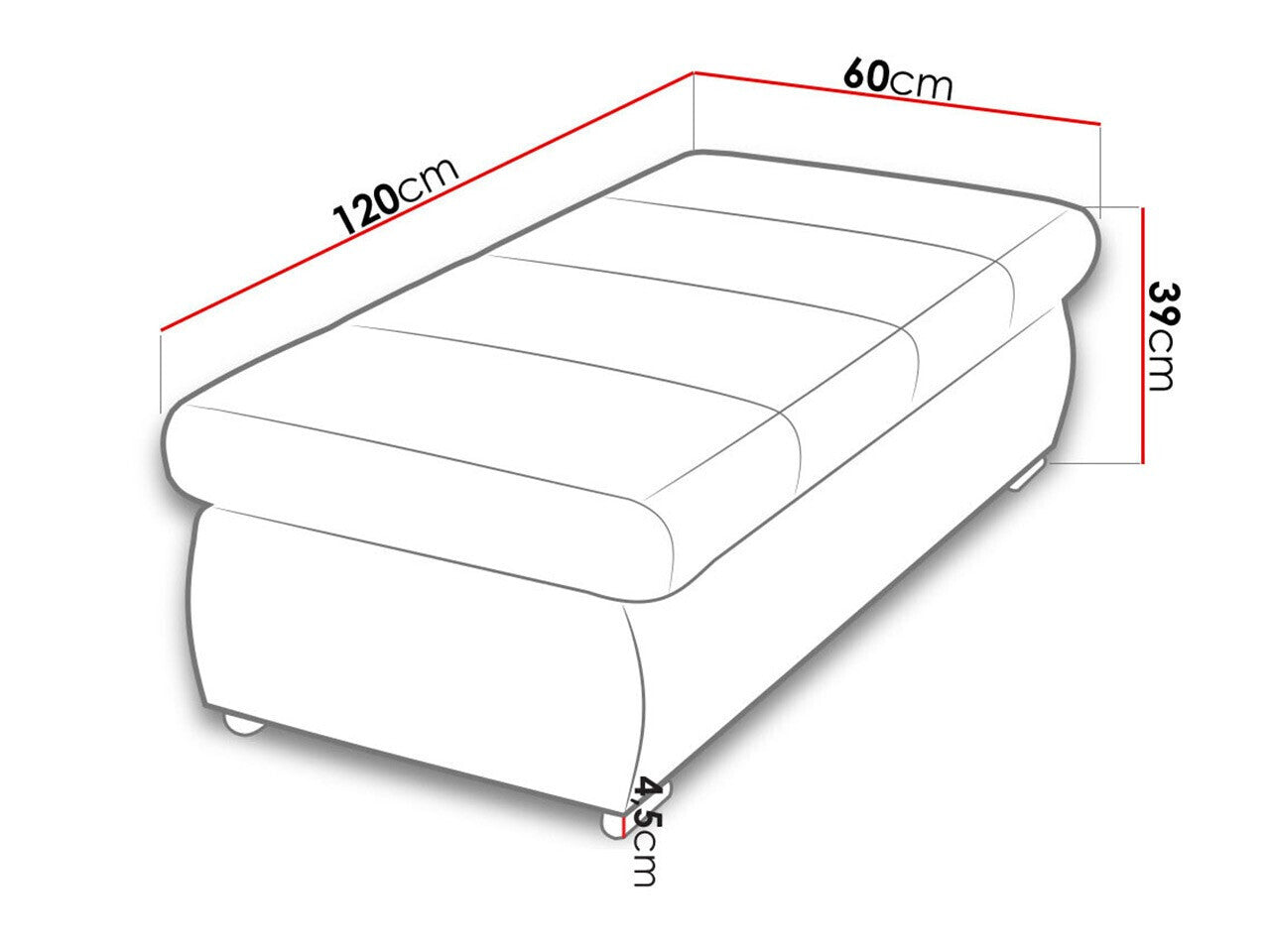 Polstret bænk Comfivo 143