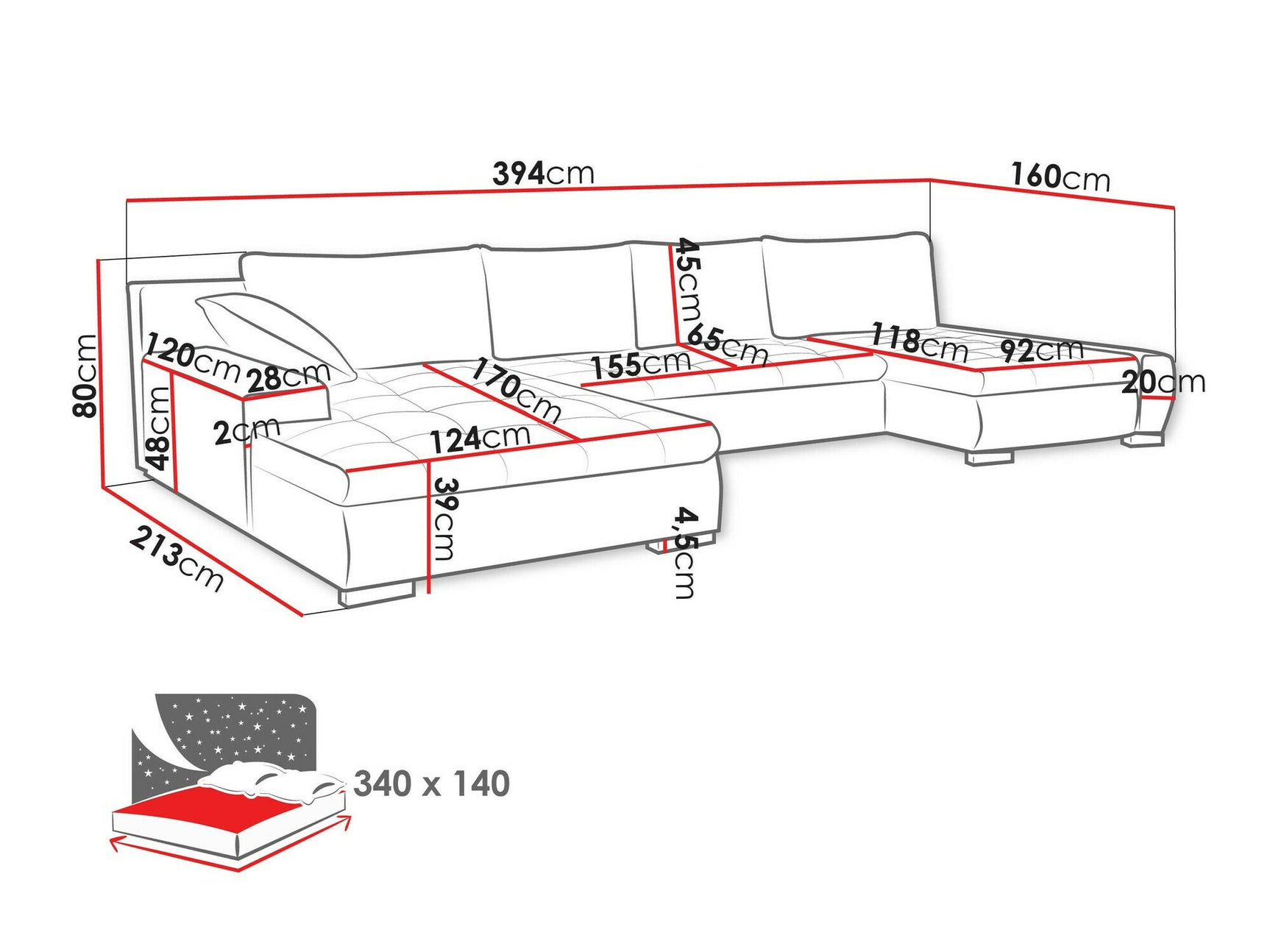 Hjørnesofa Comfivo 106