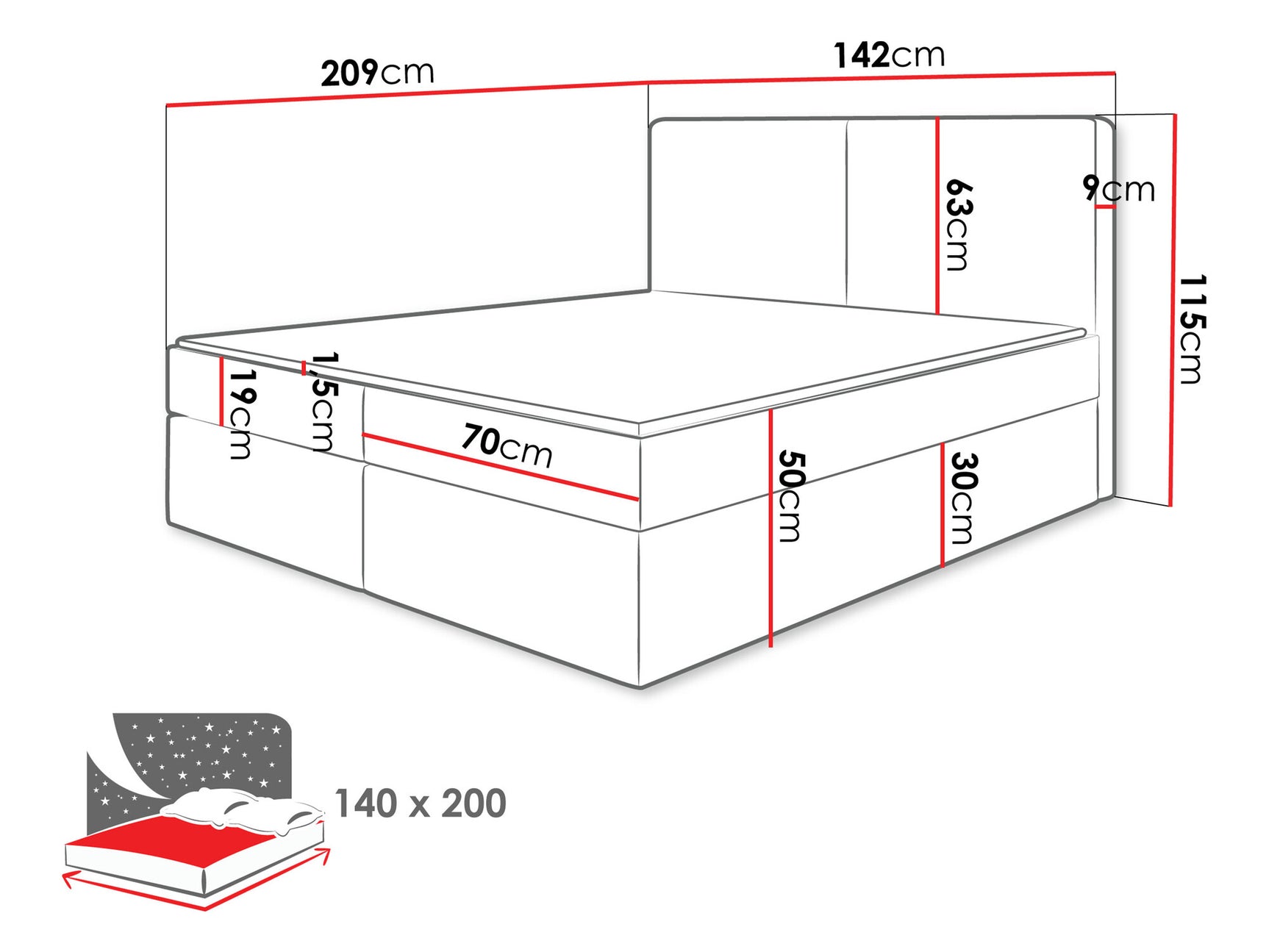 Kontinentalseng Zanesville 100