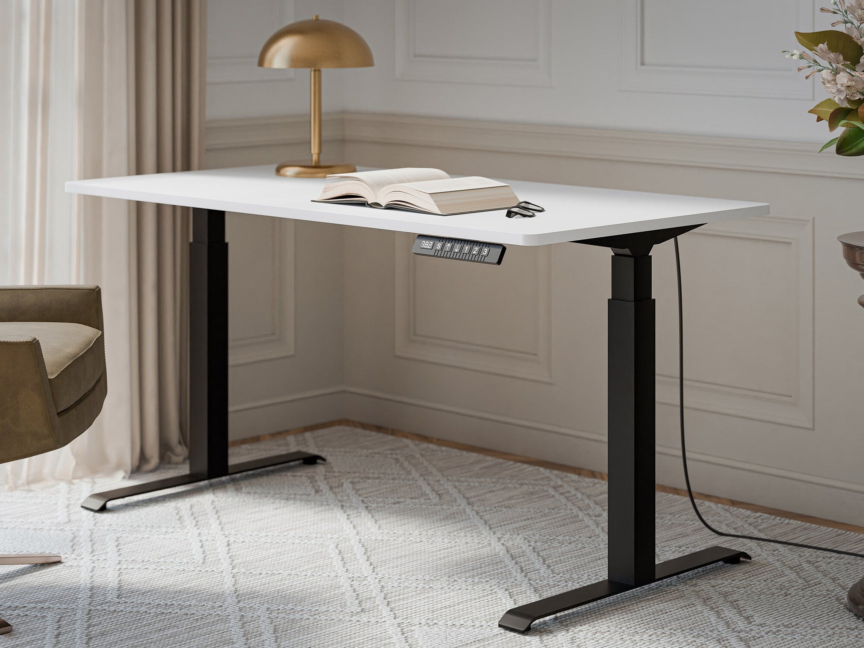 Højdejusterbart arbejdsbord Charlotte 195