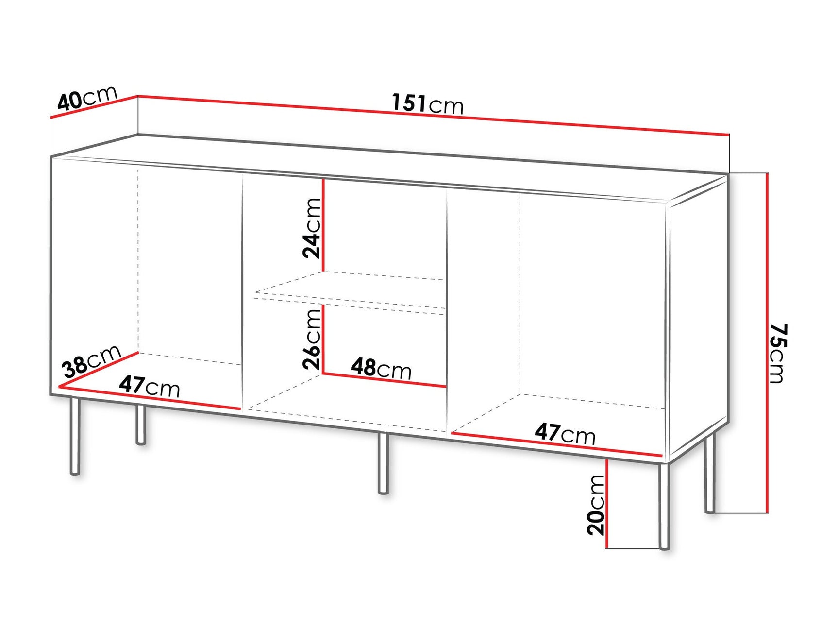 Sideboard Charlotte Z100