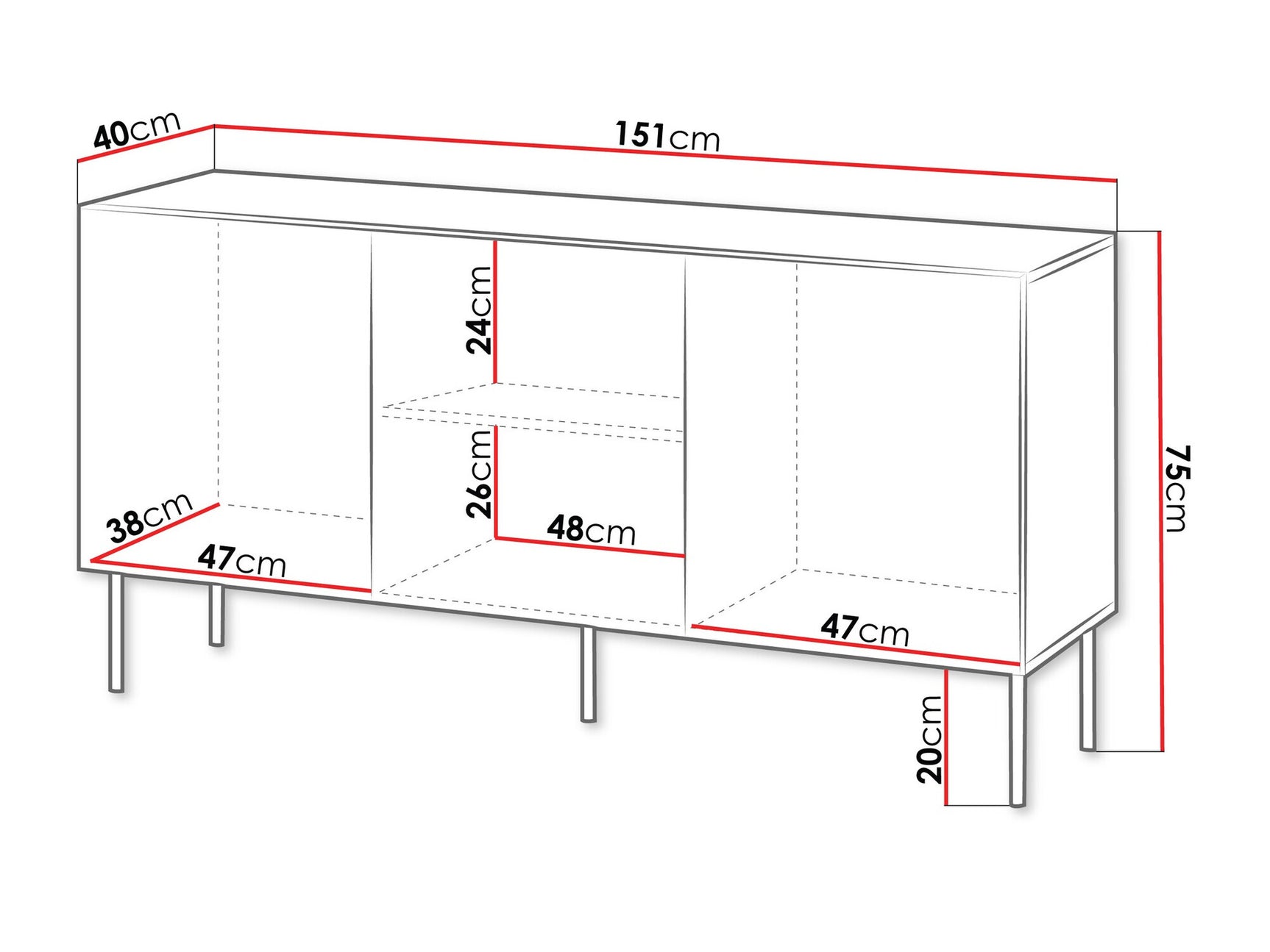 Sideboard Charlotte AA100