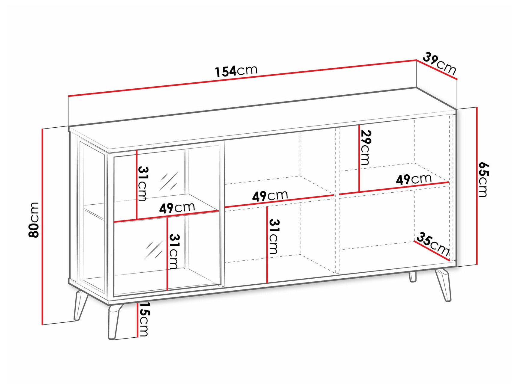 Display cabinet Lima AF101