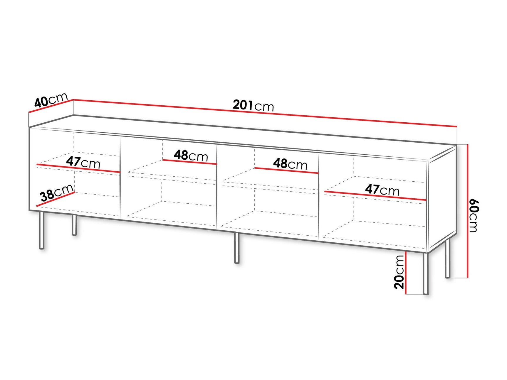 TV stand Charlotte AA103