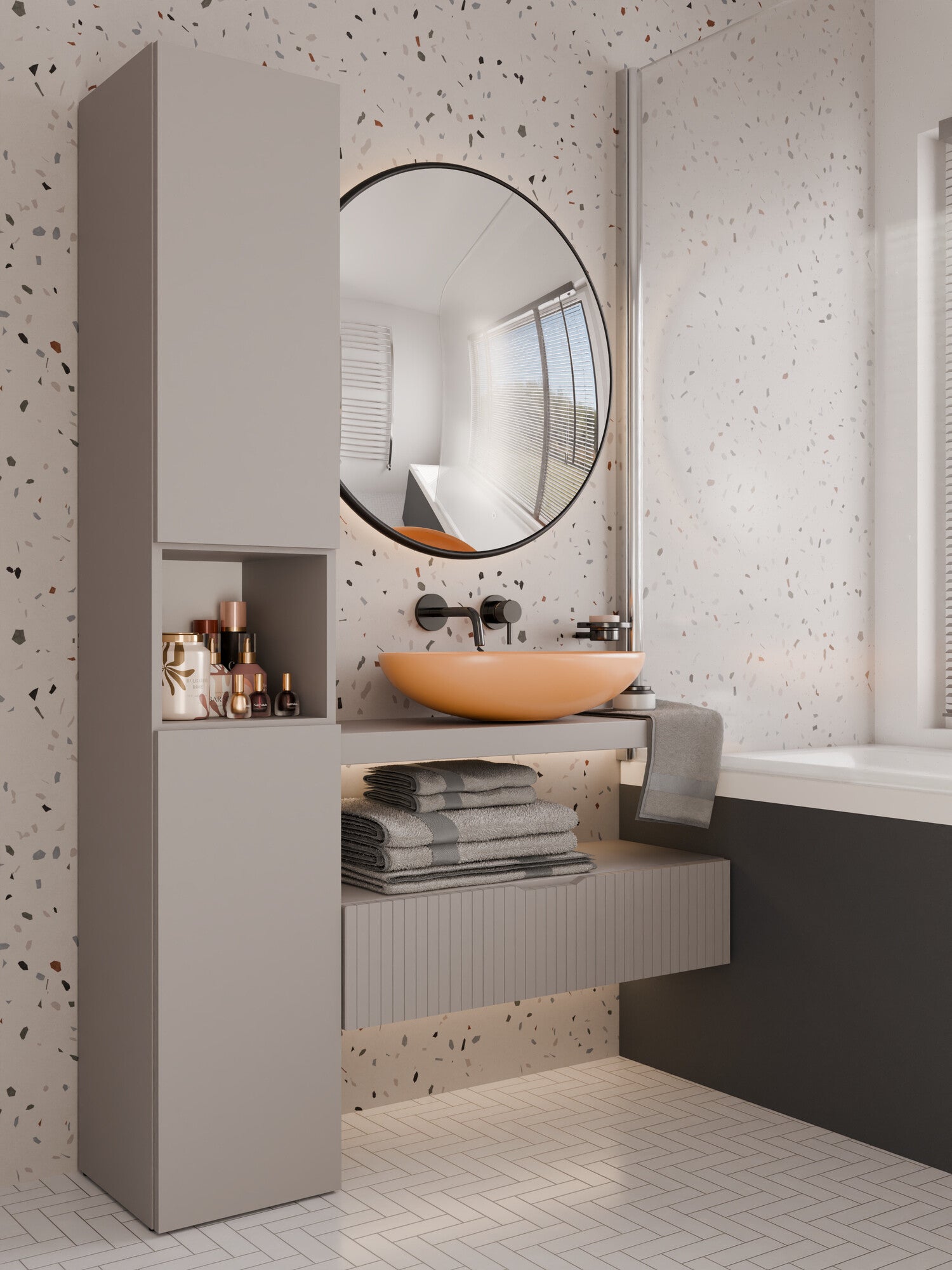 Stående badeværelsesskab Nolmaru 106