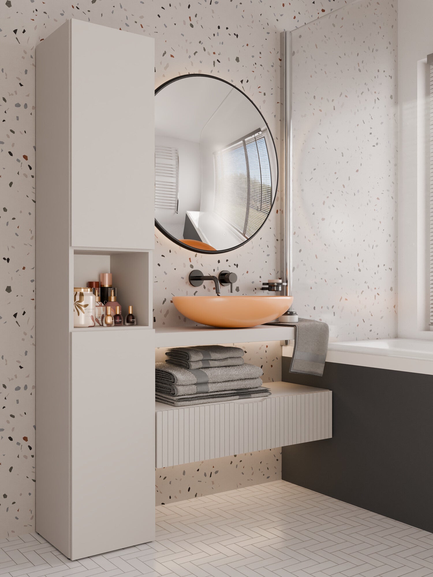 Stående badeværelsesskab Nolmaru 106