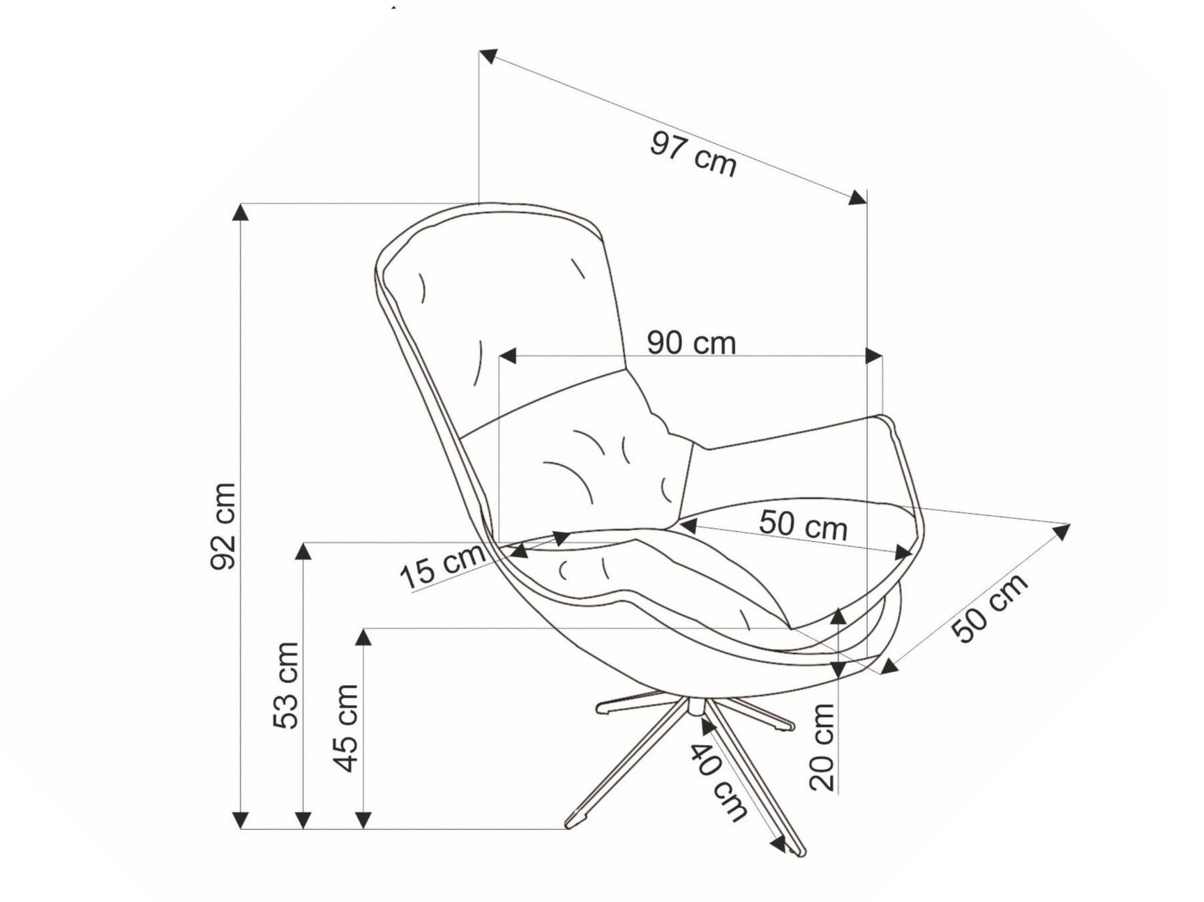 Lænestol Houston 1846