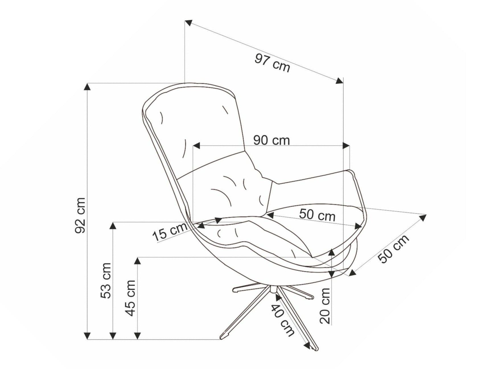 Lænestol Houston 1846