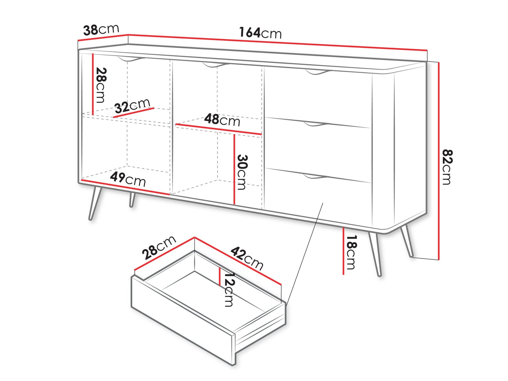 Chest of drawers Kingston AC101