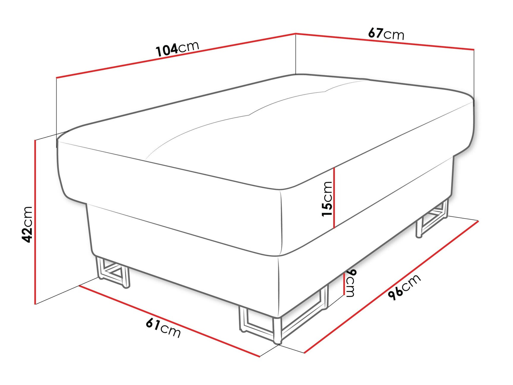 Upholstered bench Comfivo 238