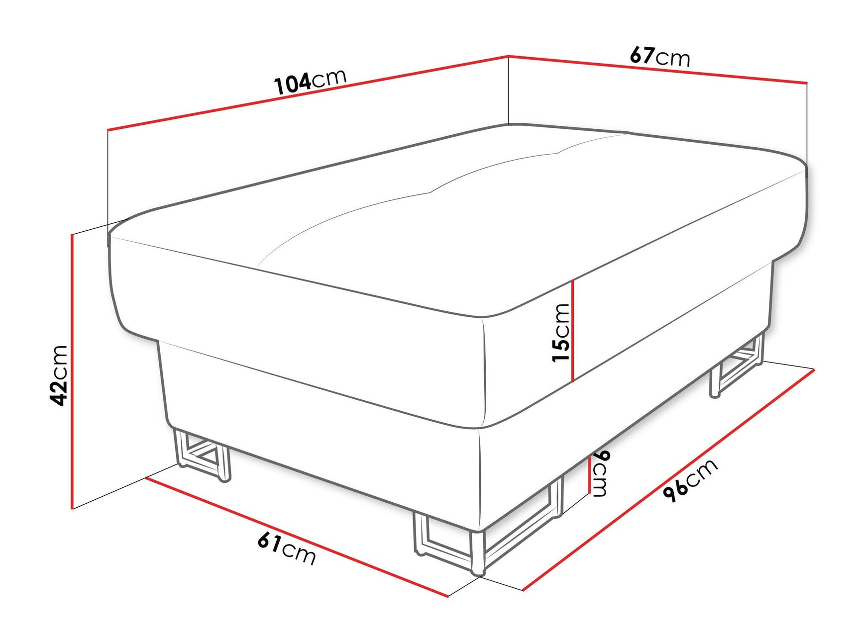 Upholstered bench Comfivo 238
