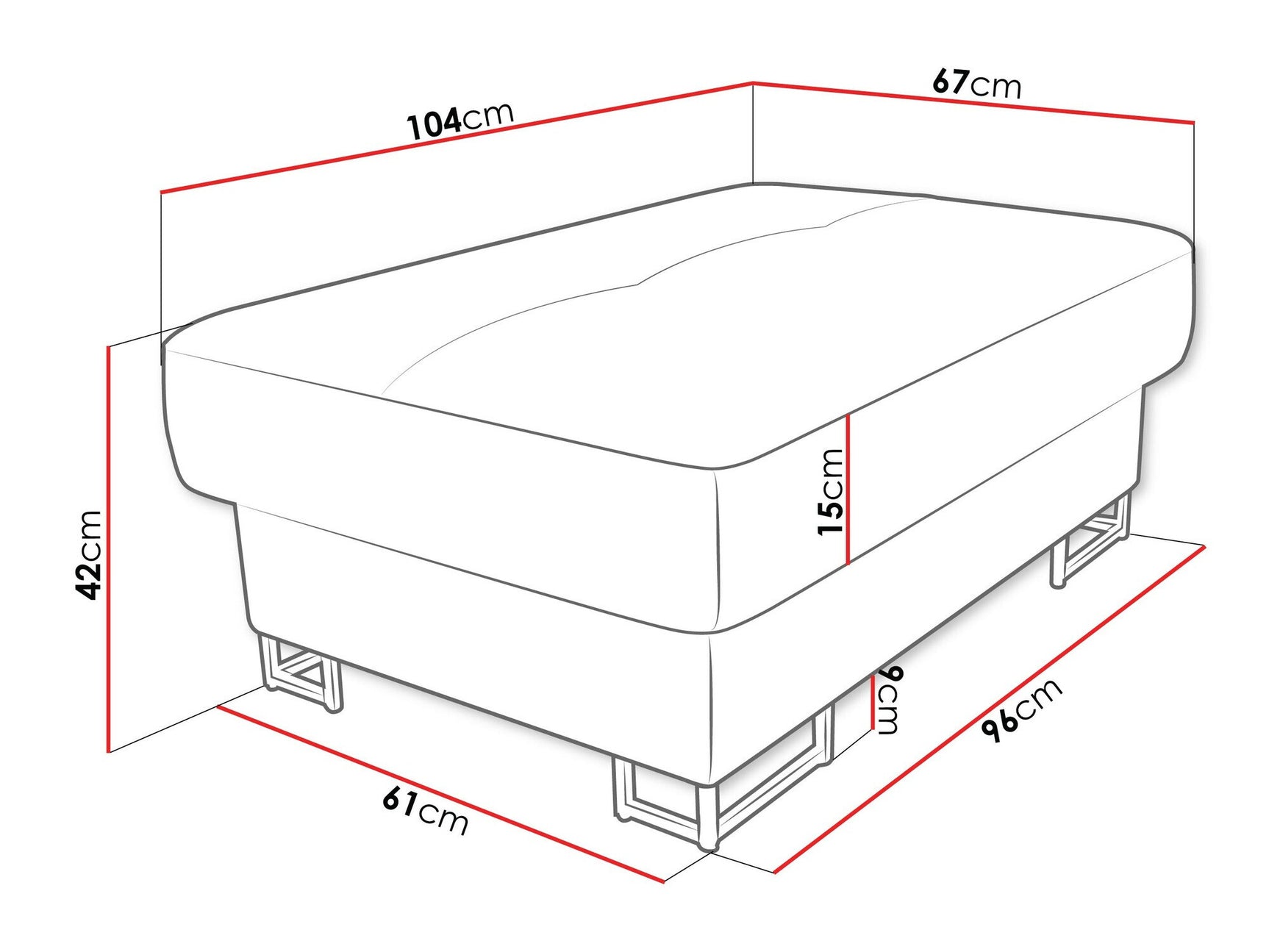 Upholstered bench Comfivo 238