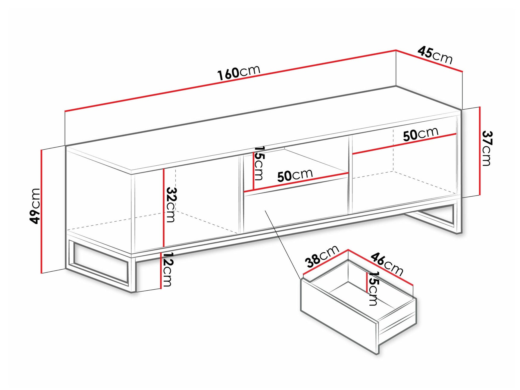 TV stand Honolulu AE105