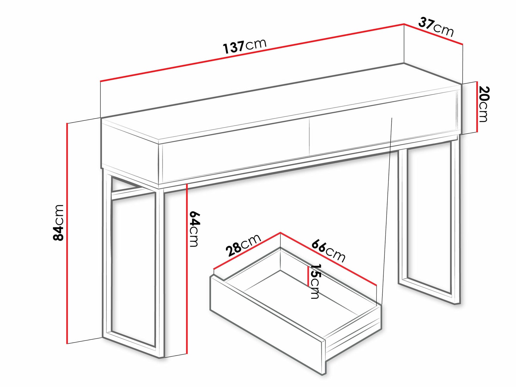 Console table Honolulu AE103