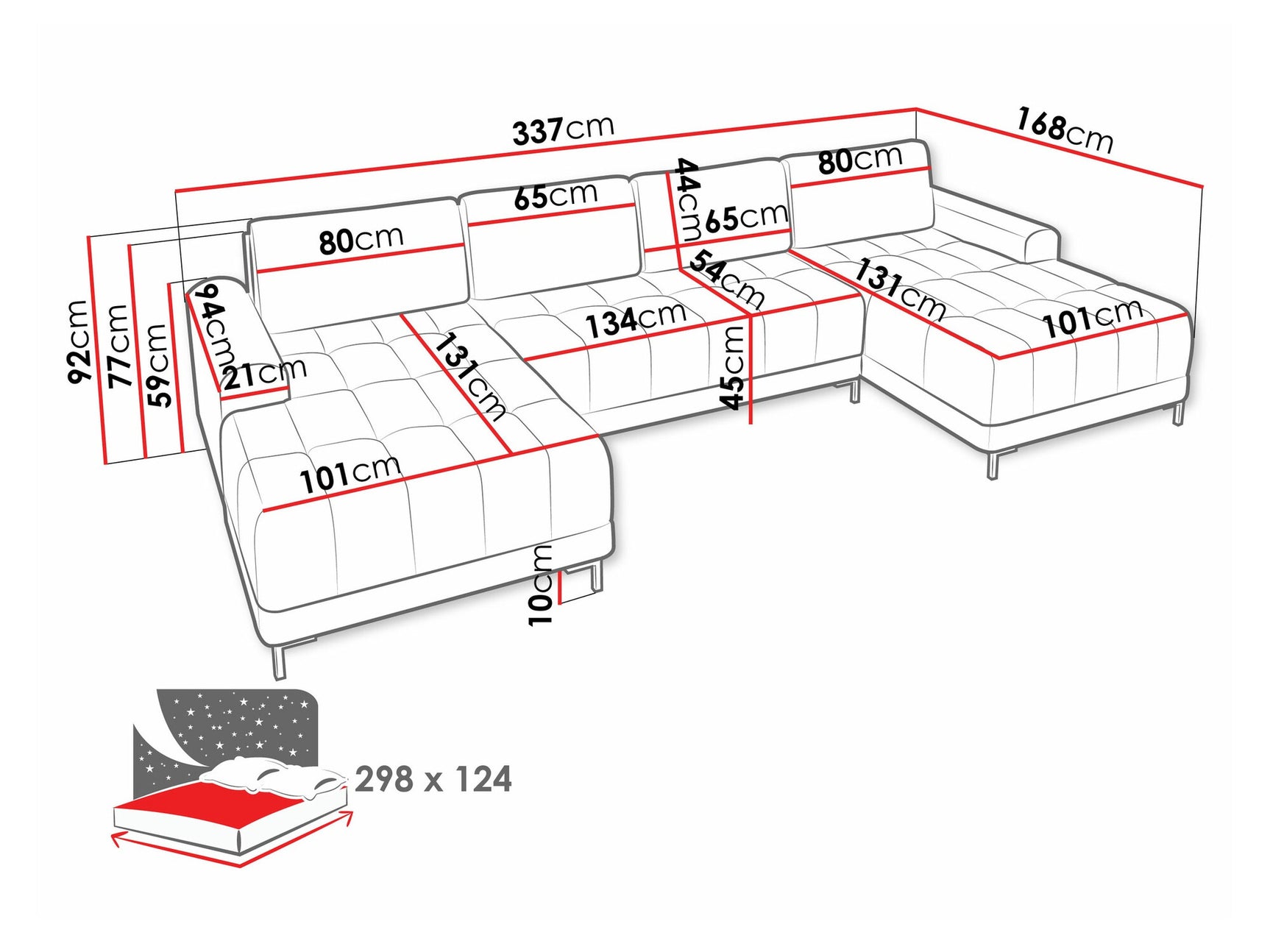 Hjørnesofa Stonecrest 101