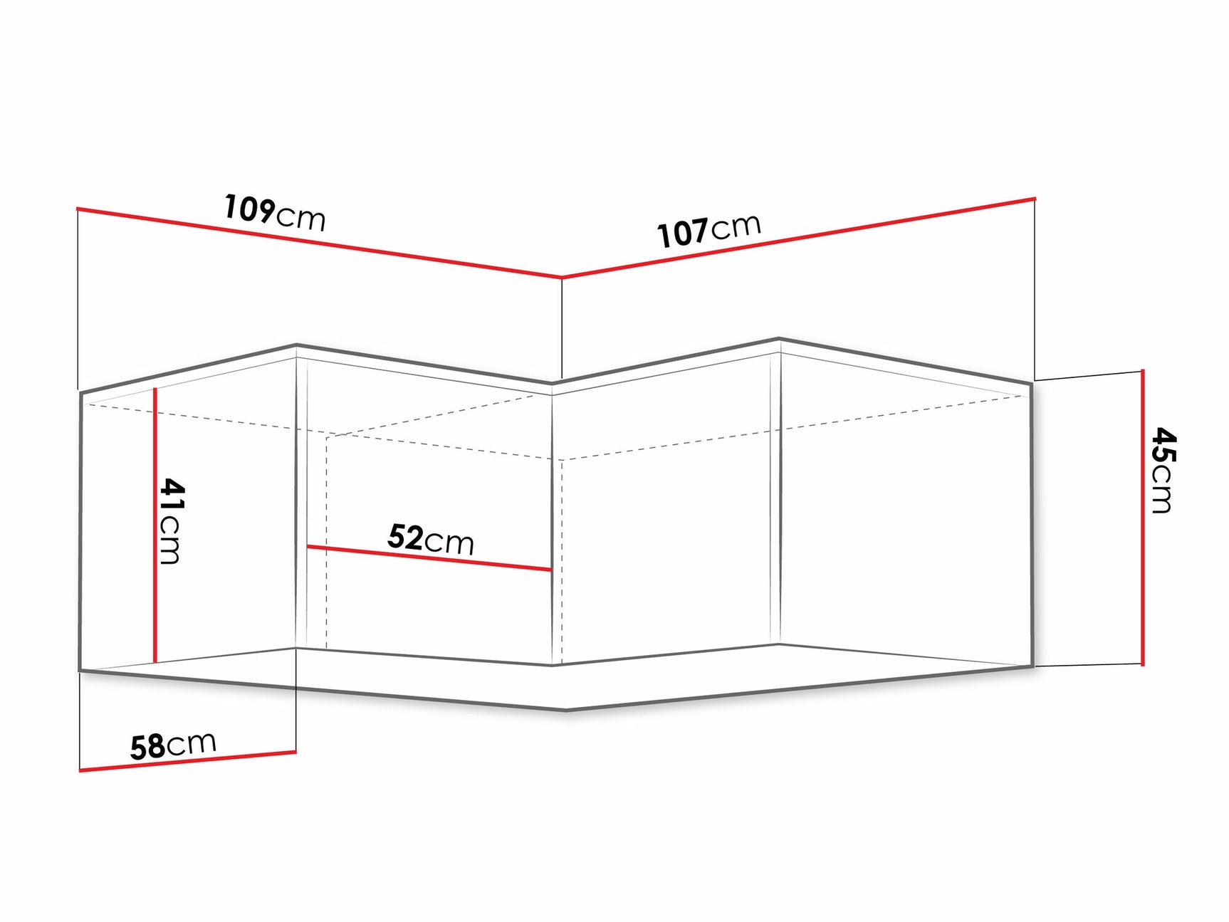 Corner cabinet Honolulu B112