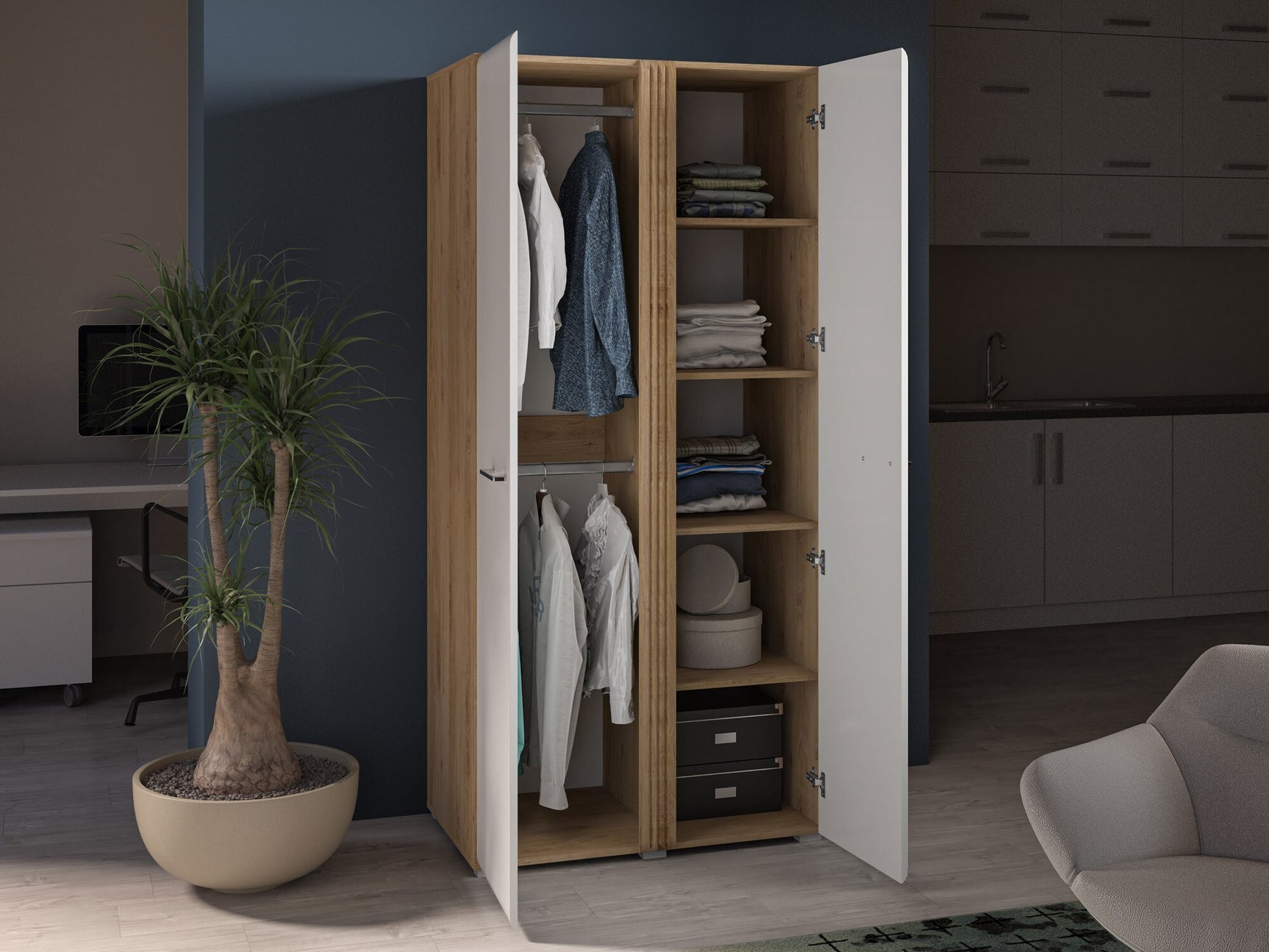 Garderobeskab Venleva 100