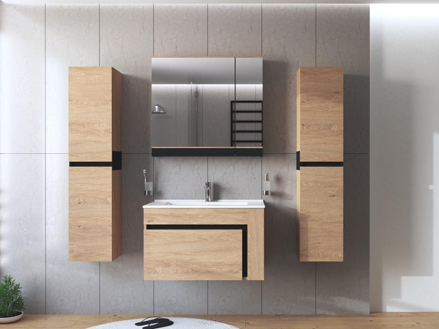 Badeværelses-sæt Fenetra 105