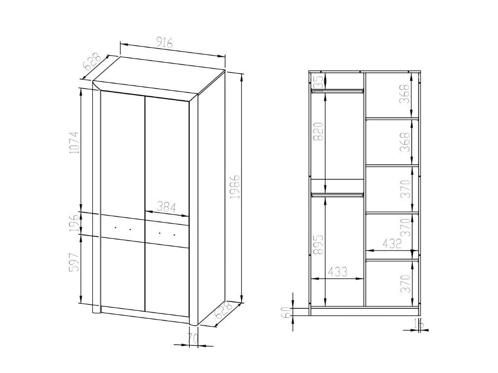 Garderobeskab Tivmori 100