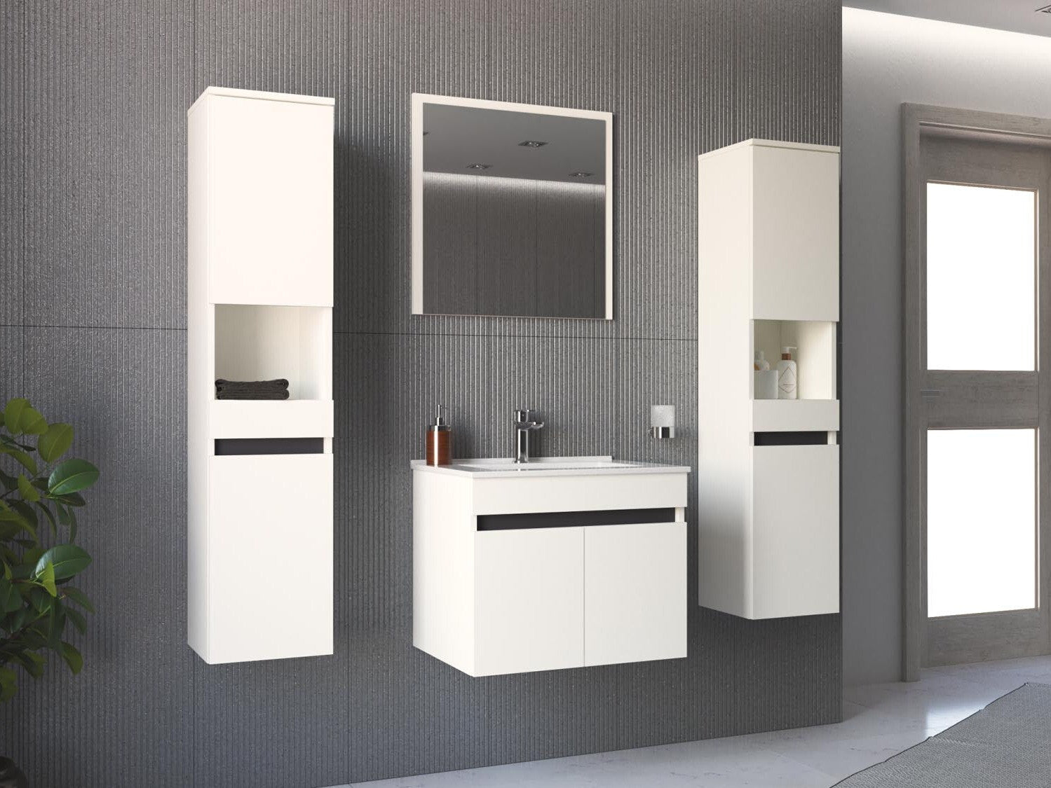 Vægbadeværelsesskab til håndvask Benfelo 100