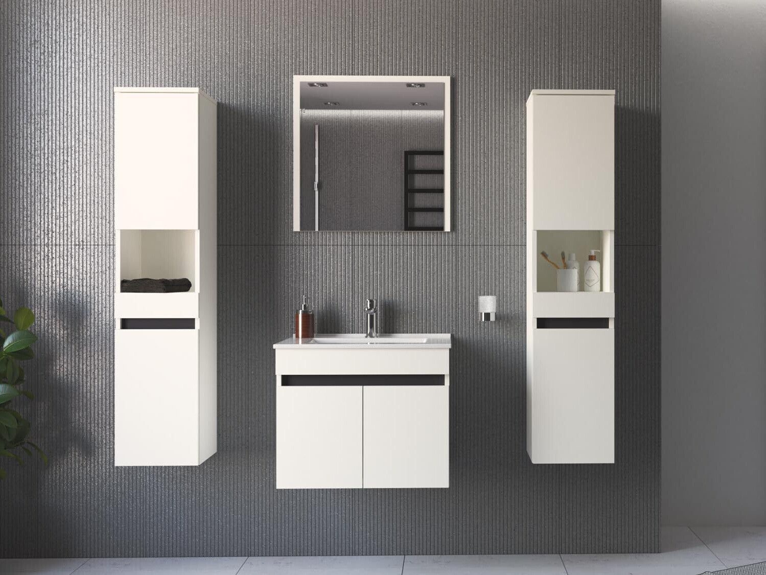 Vægbadeværelsesskab til håndvask Benfelo 100