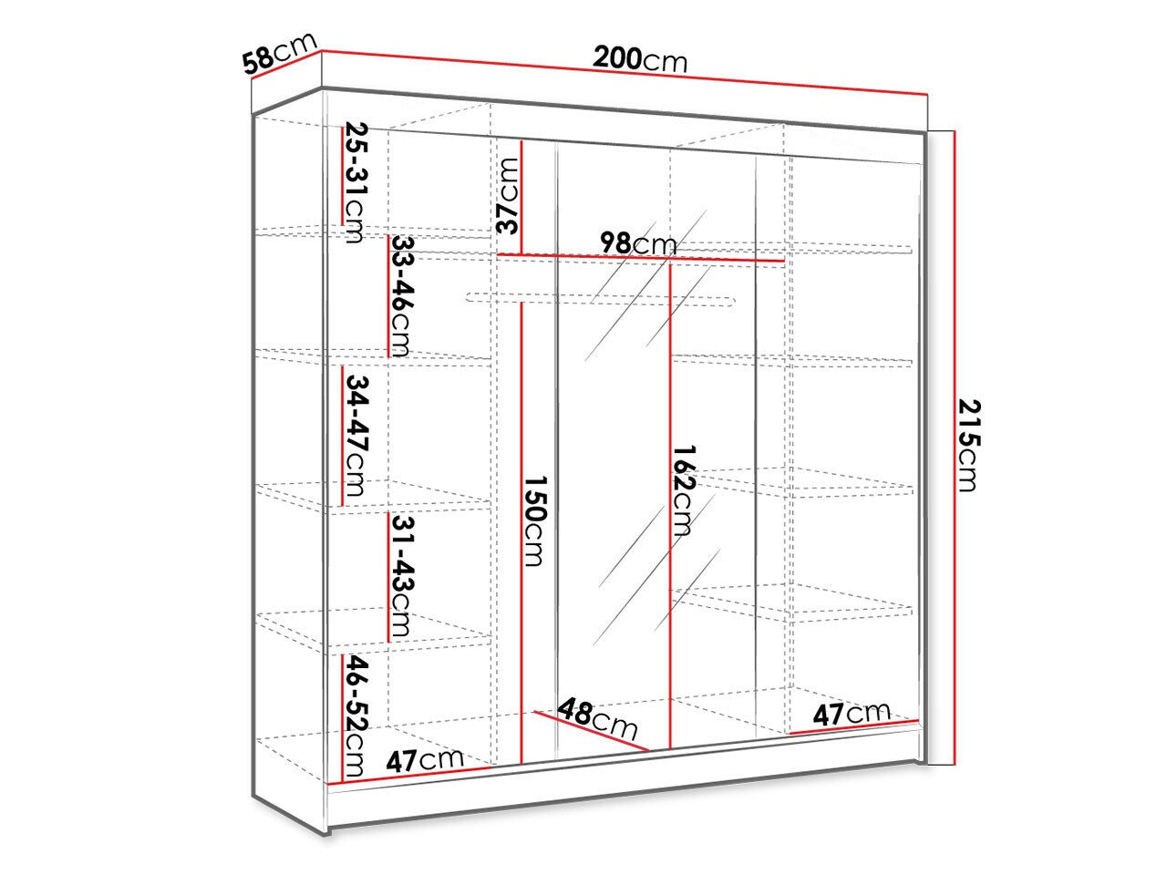 Garderobe Closico 158