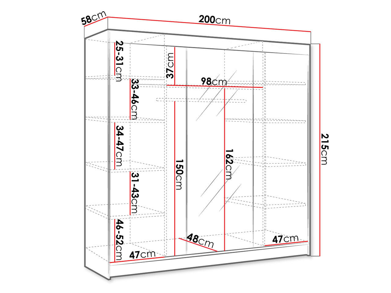 Garderobe Closico 158