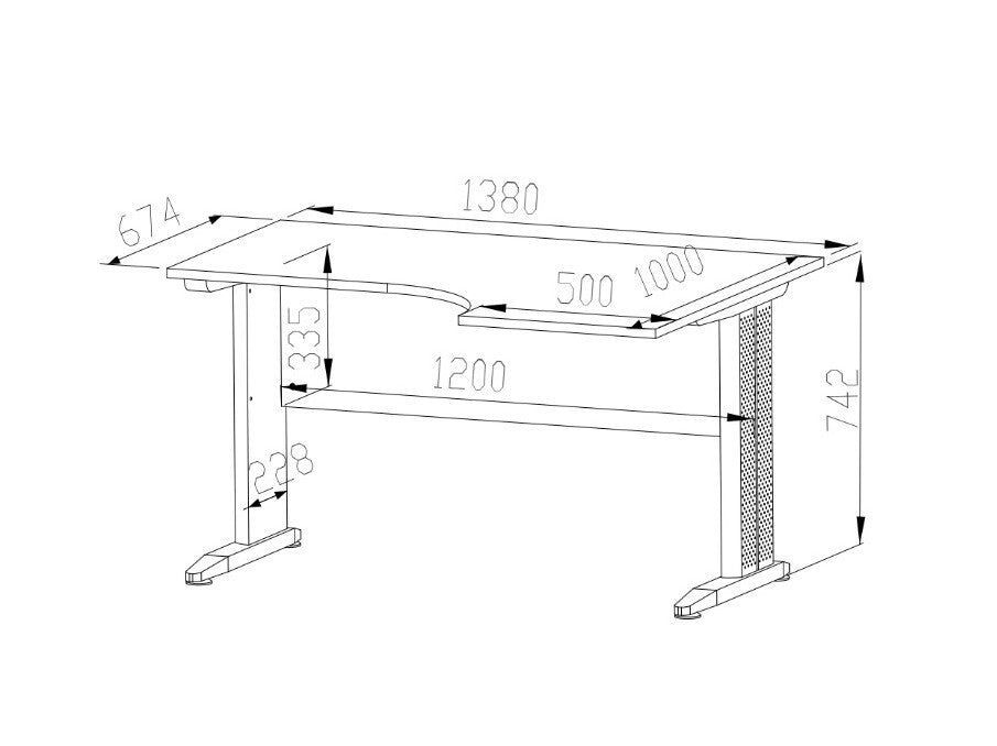 Skrivebord Tolbelo 108