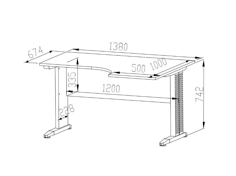 Skrivebord Tolbelo 108