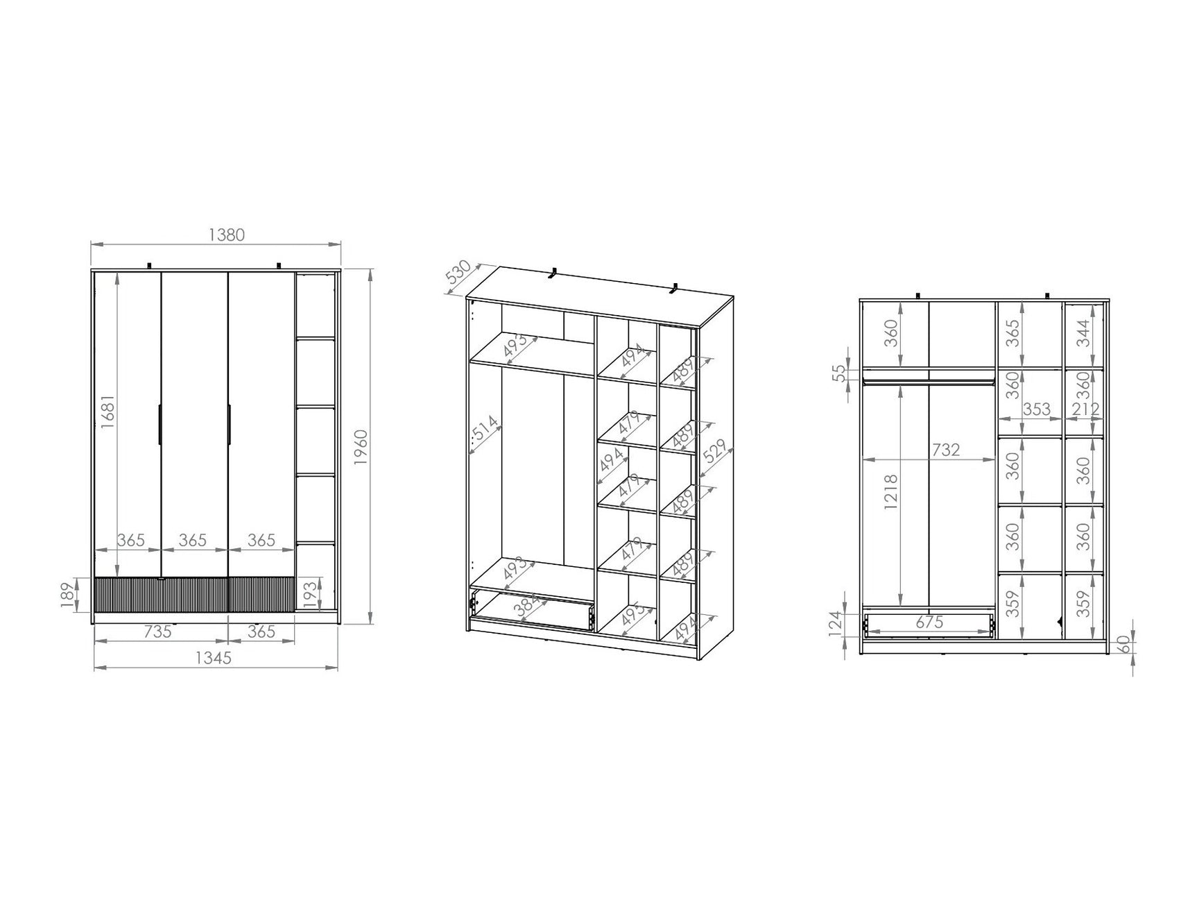 Garderobeskab Orlviro 102
