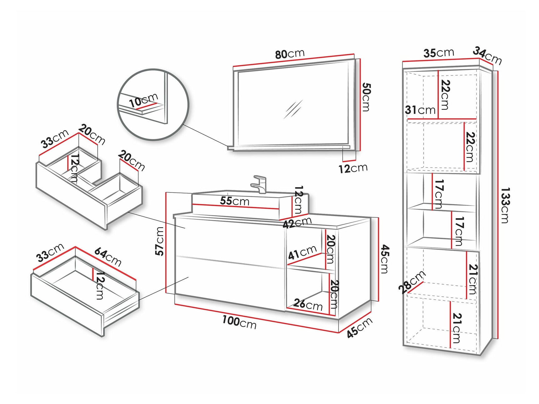 Badeværelses-sæt Providence P112