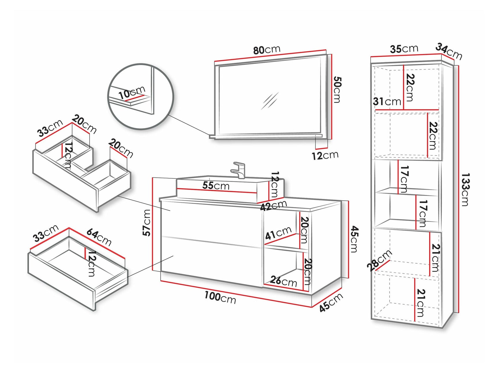 Badeværelses-sæt Providence P112