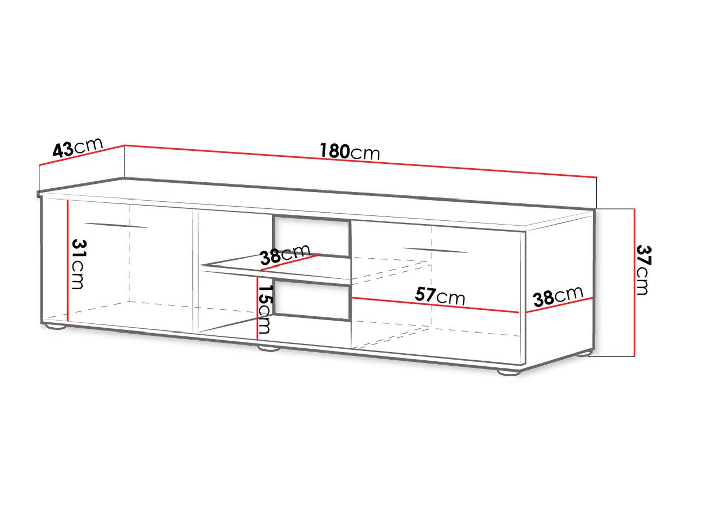 TV stand Charlotte E101