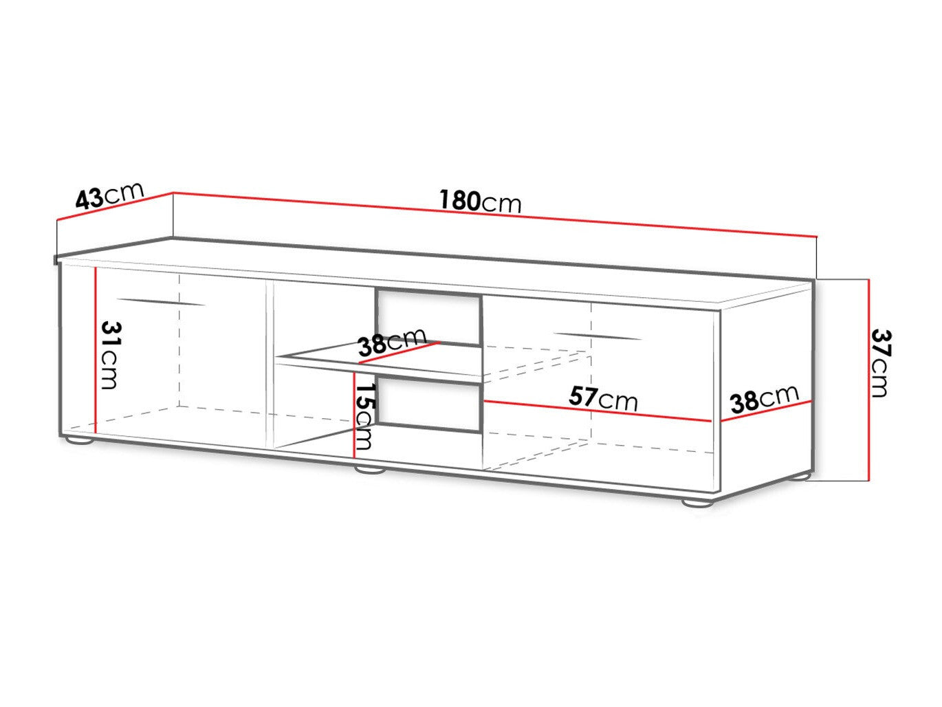 TV stand Charlotte E101