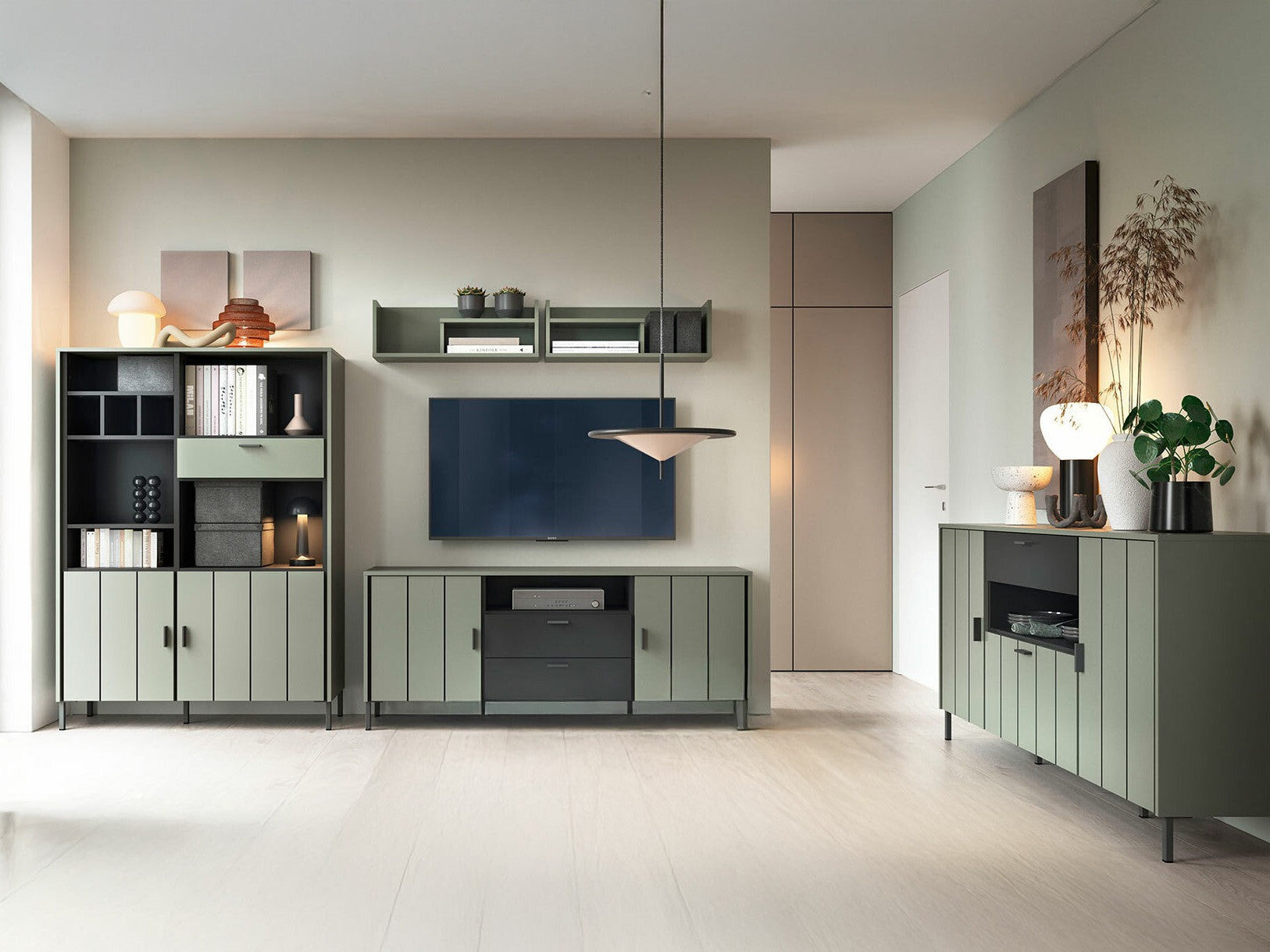 Sæt med hængende reoler Morelmi 111