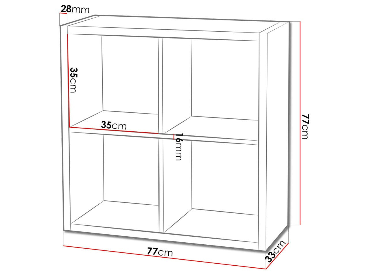 Bookcase Bedford A102