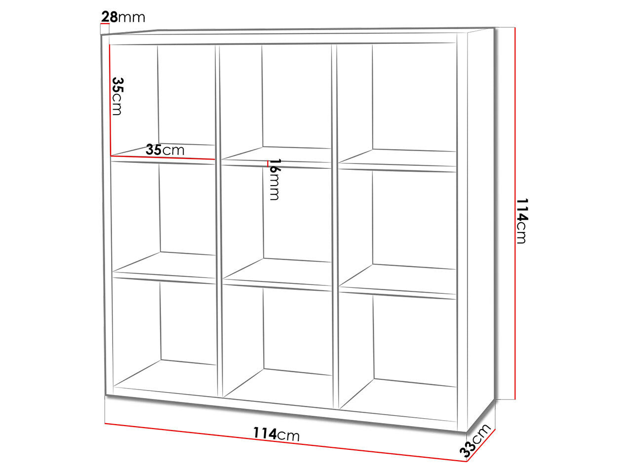 Bookcase Bedford A105