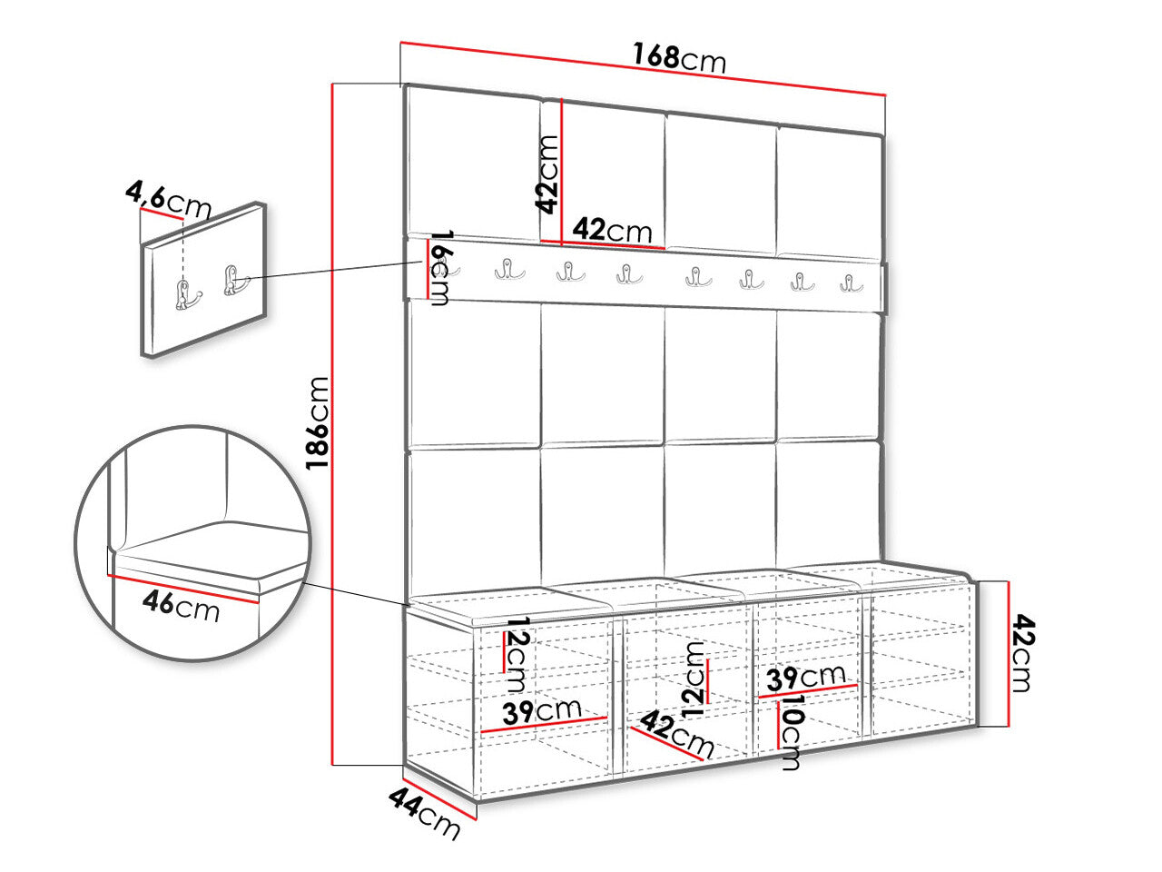 Entrésæt Hartford 268