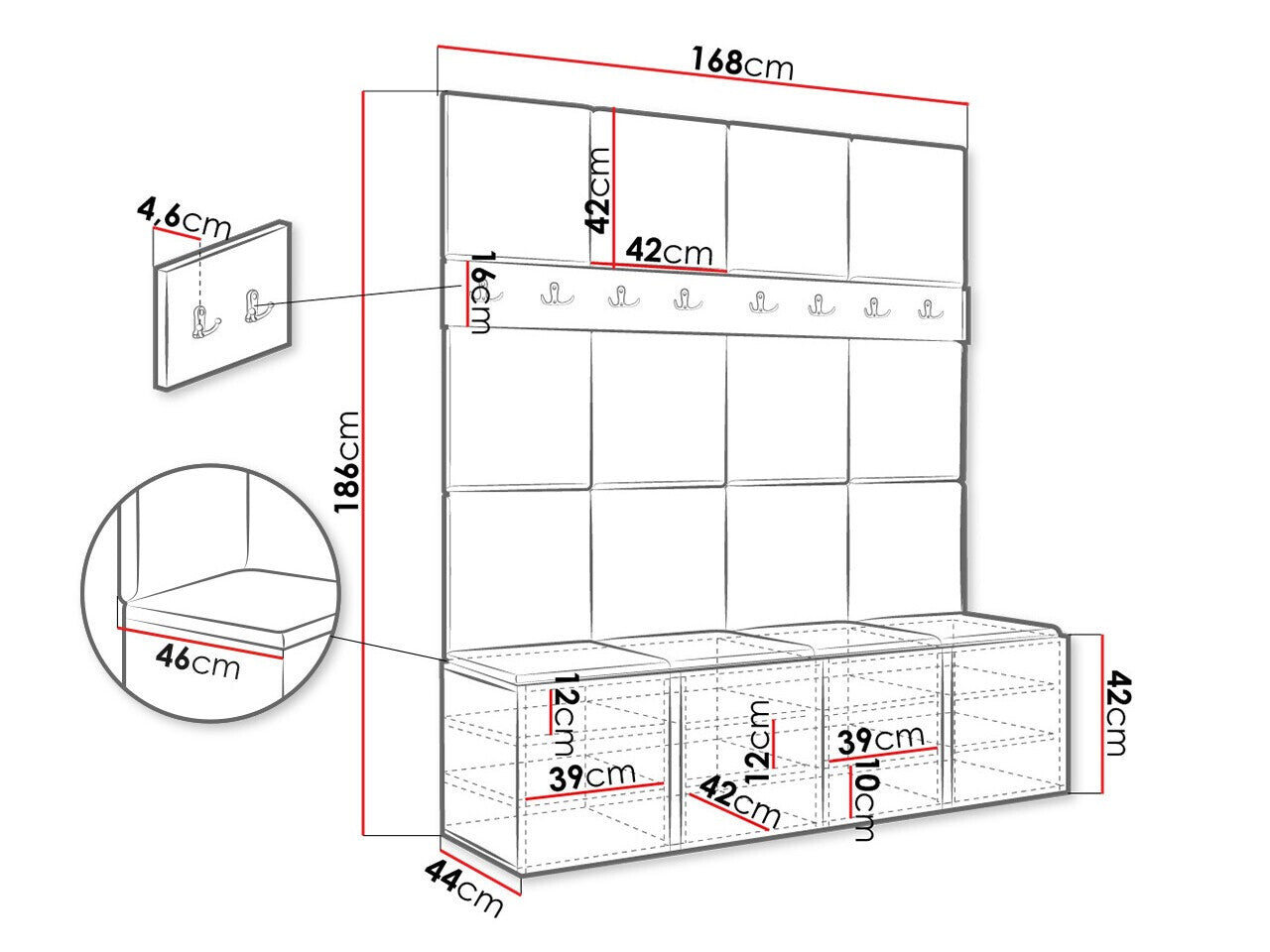 Entrésæt Hartford 268