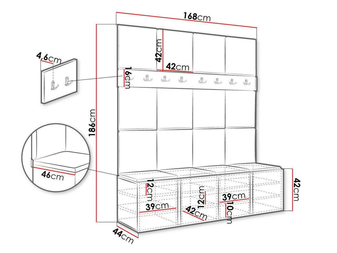 Entrésæt Hartford 268