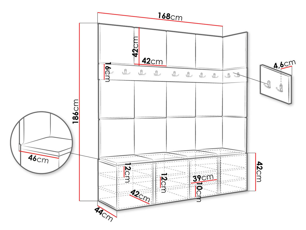 Entrésæt Hartford 265