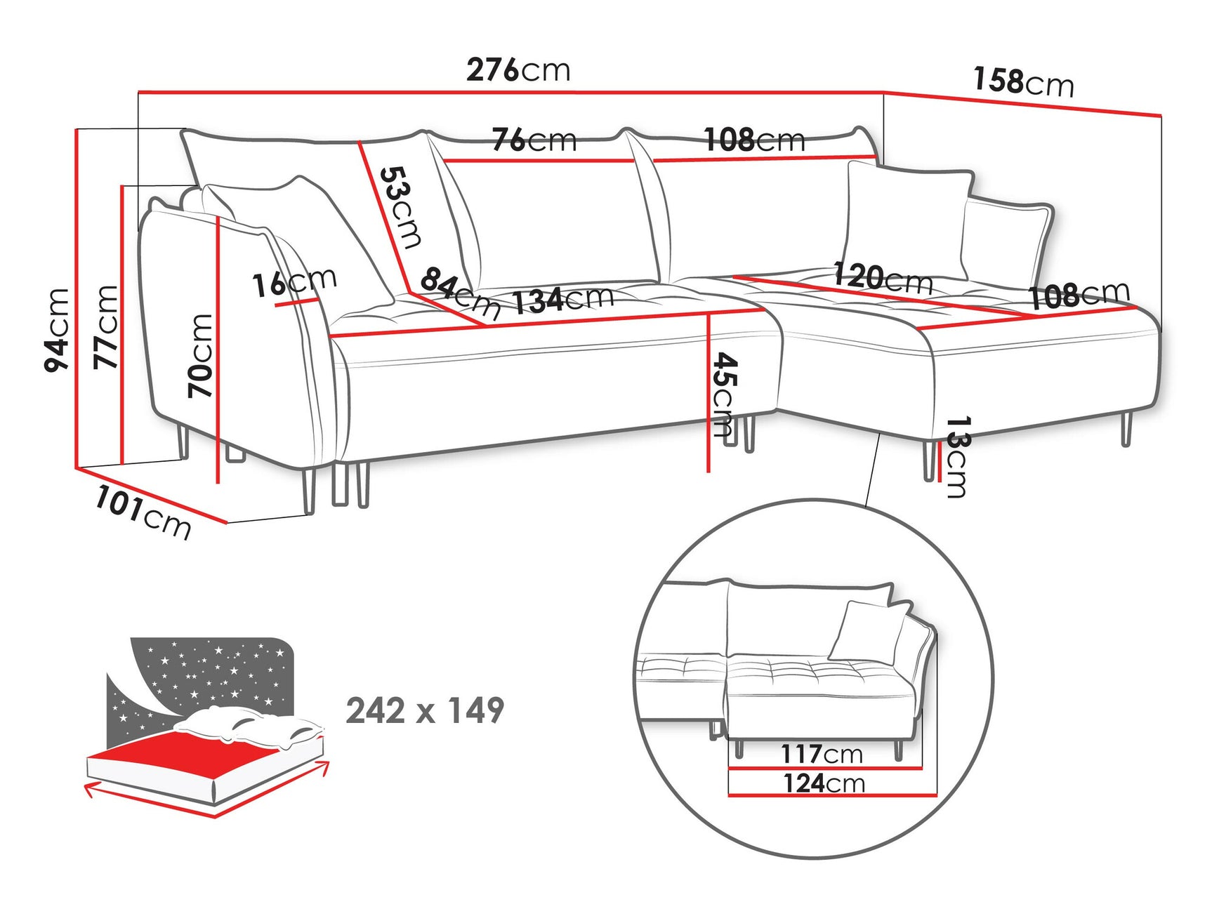 Hjørnesofa TrendyNest 102