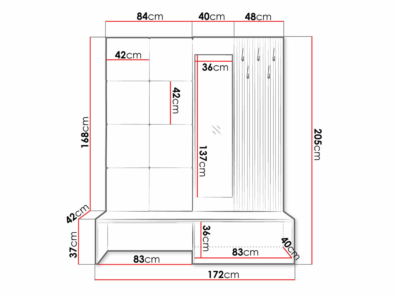 Entrésæt Hartford 322