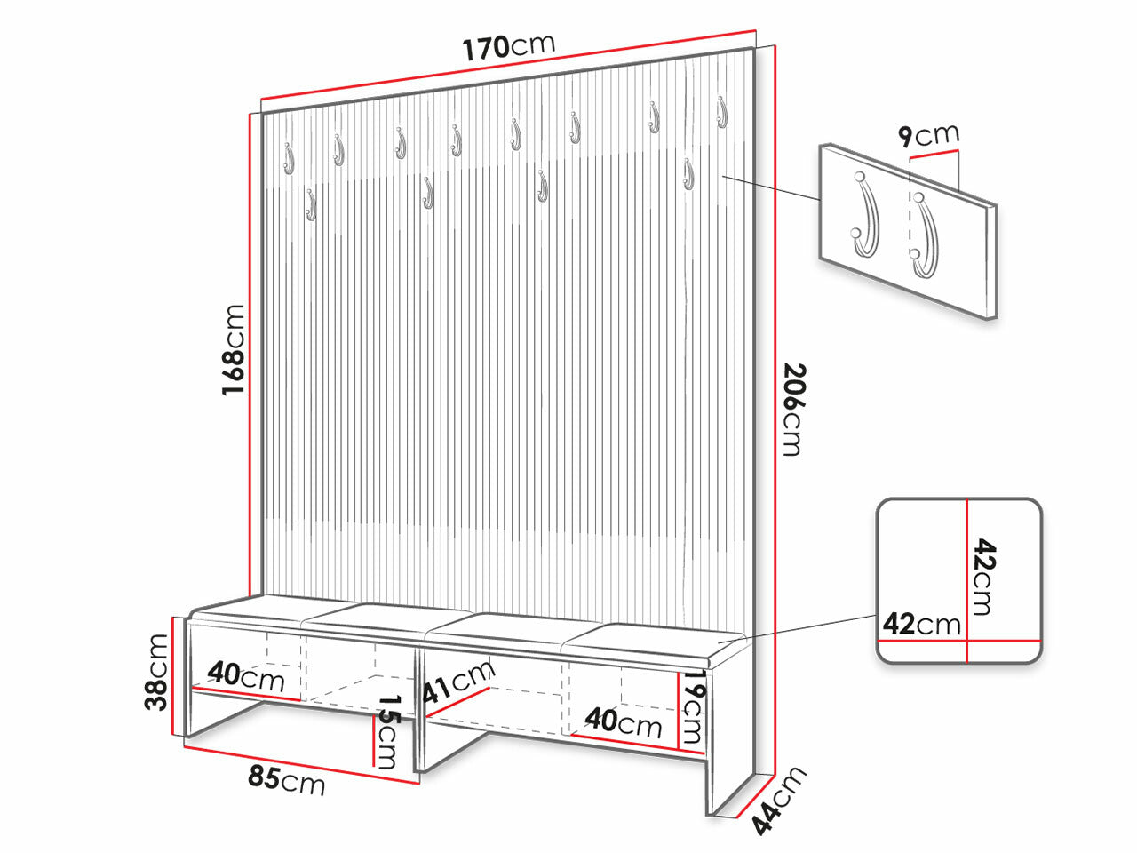 Entrésæt Hartford 485